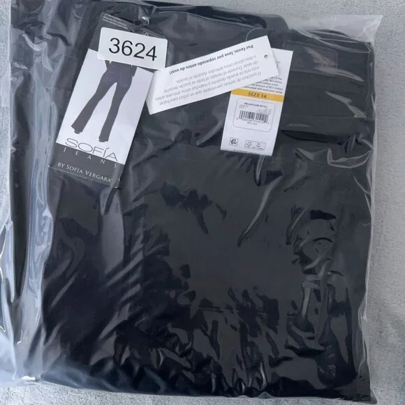 Sofia Vergara Melisa High Rise Flare Jeans Womens Size 14 Denim Stretch Black - Picture 11 of 11